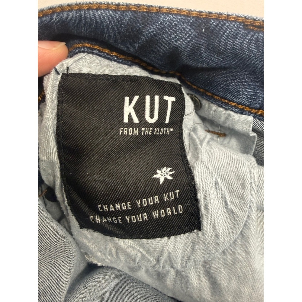 KUT From The Kloth Size 4 Donna Ankle Skinny Jeans Dark Wash Stretch Denim - Picture 5 of 9